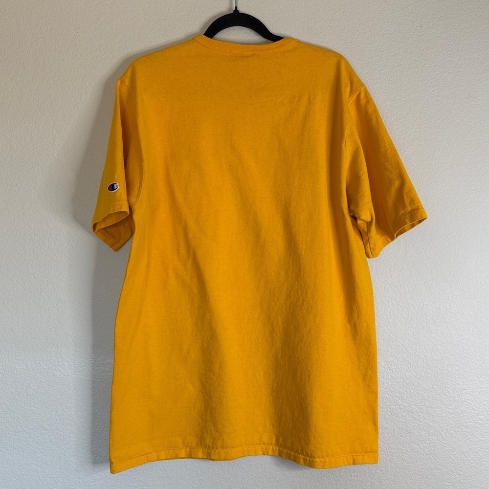 Vintage Champion short sleeve T-shirt men’s XL yellow - Picture 5 of 6
